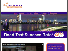 Tablet Screenshot of billrehilldrivingschool.com